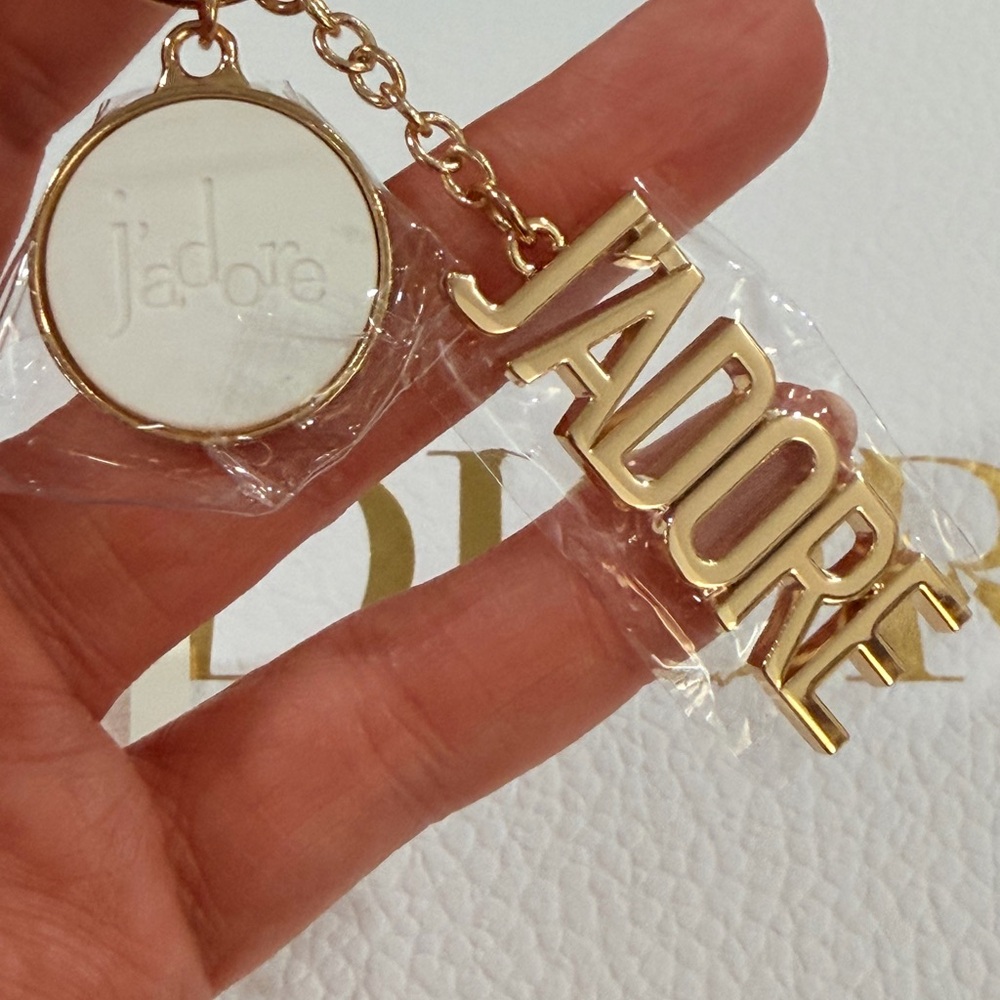 Dior J'adore Gold Keychain & Card Holder Charm - Picture 2 of 4